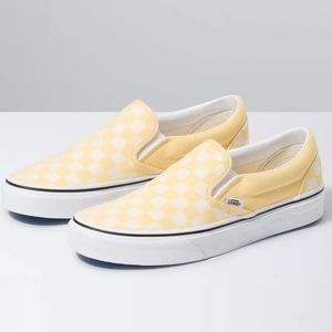 Yellow checkered shoes